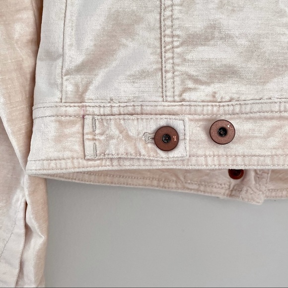 Anthropologie Pilcro & The Letterpress Pink Button Up Velvet Jacket XS - Picture 12 of 14